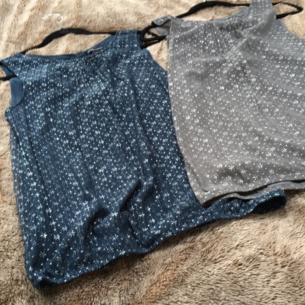 Two for the Price of ONE- sleeveless sparkle tanks